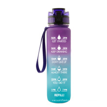 32oz Motivational Water Bottle with Time Marker & Straw  BPA Free Leakproof Tritian Portable Reusable Fitness Sport water bottle